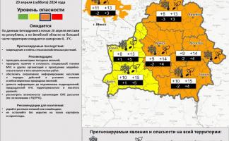 Штормовое предупреждение! Завтра в Витебской области сохранятся неблагоприятные погодные условия